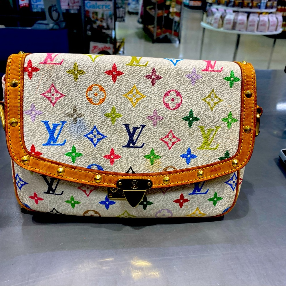 Luis Vuitton Sologne Handbag Monogram Multicolor